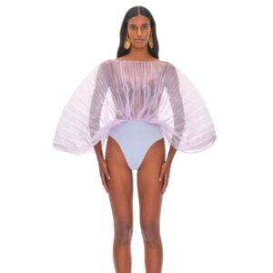 NEVER WORN - Andrea Iyamah purple bodysuit